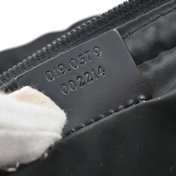 GUCCI Logo Business Shoulder Bag Nylon Leather Black SHW Made in Italy 65KB366 - Picture 16 of 16